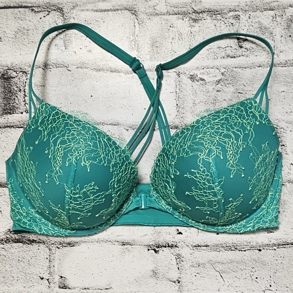 Victoria's Secret Teal Lace Bra